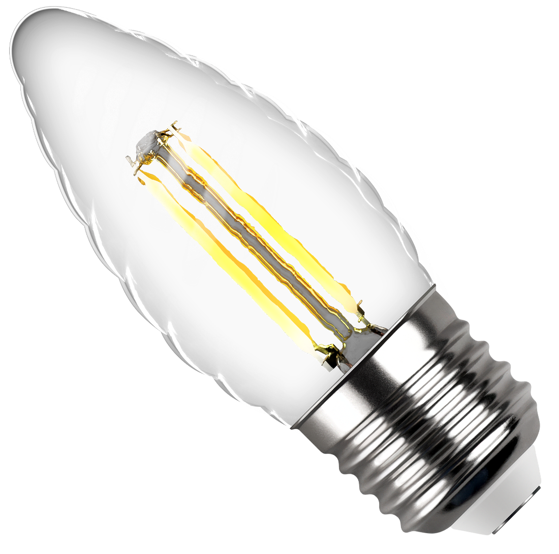 Светодиодная лампа Filament свеча витая 7W